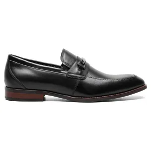 Stacy Adams Kaylor Black Moc Toe Bit Slip On Shoes