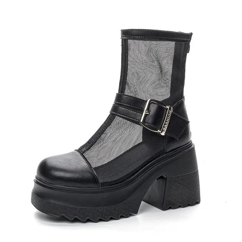 Thin Breathable Thick Sole Women's Boots