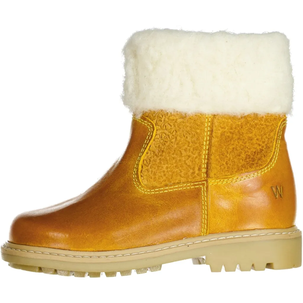 Timian Wool Top Boot - mustard