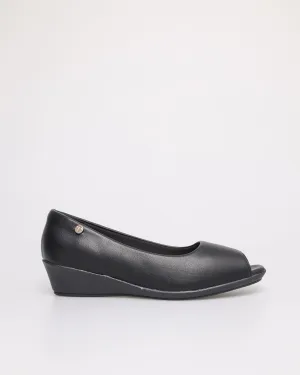 Tomaz NN228 Ladies Wedges Low Heels (Black)