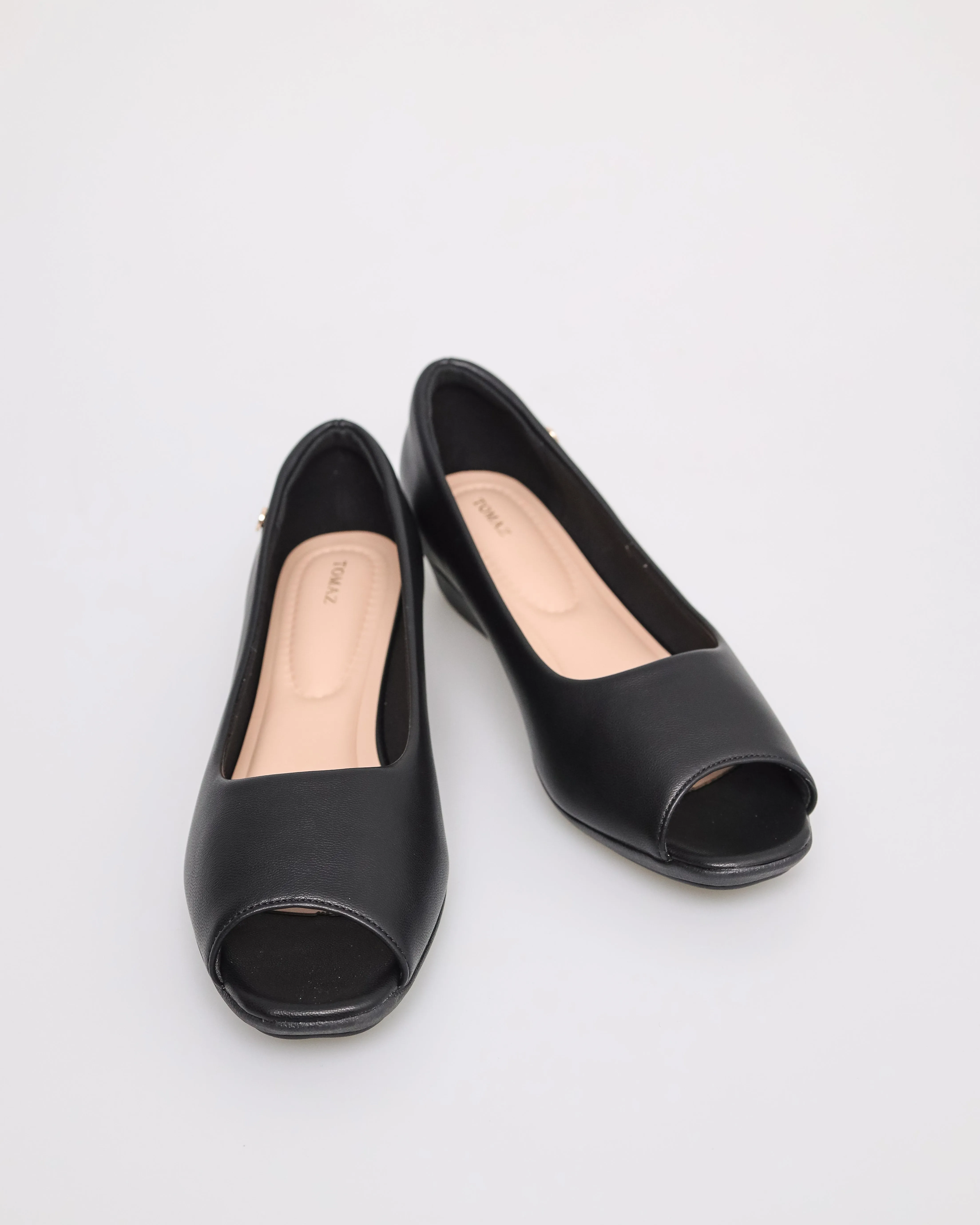 Tomaz NN228 Ladies Wedges Low Heels (Black)