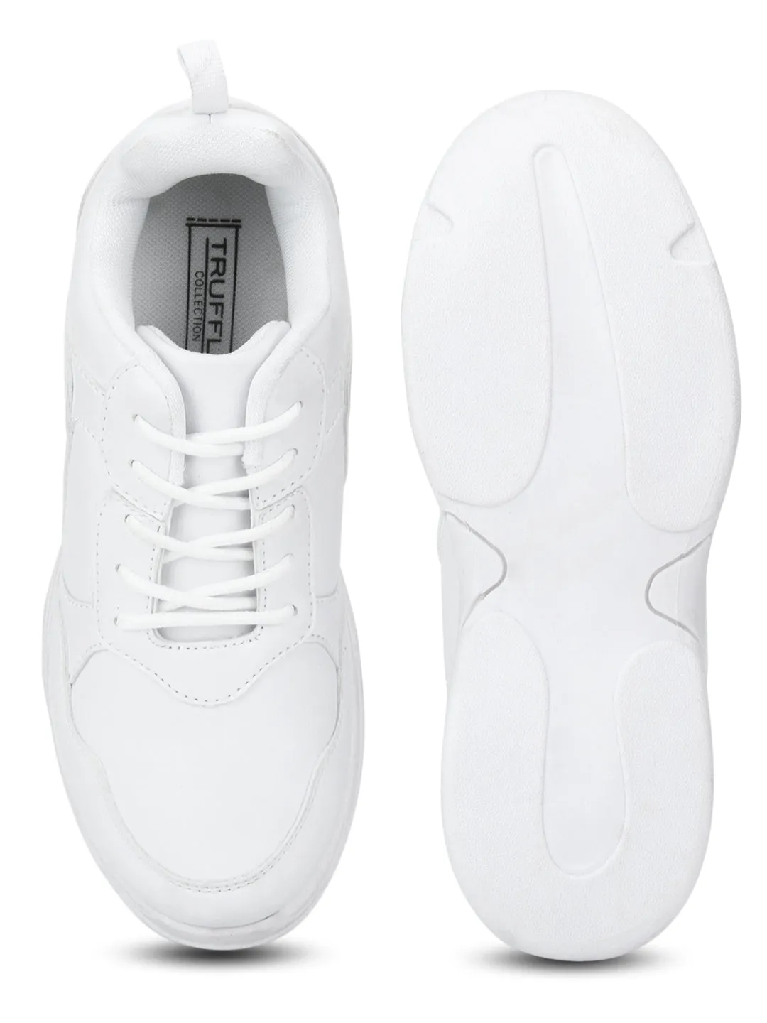 Total White Lace-Up Sneakers