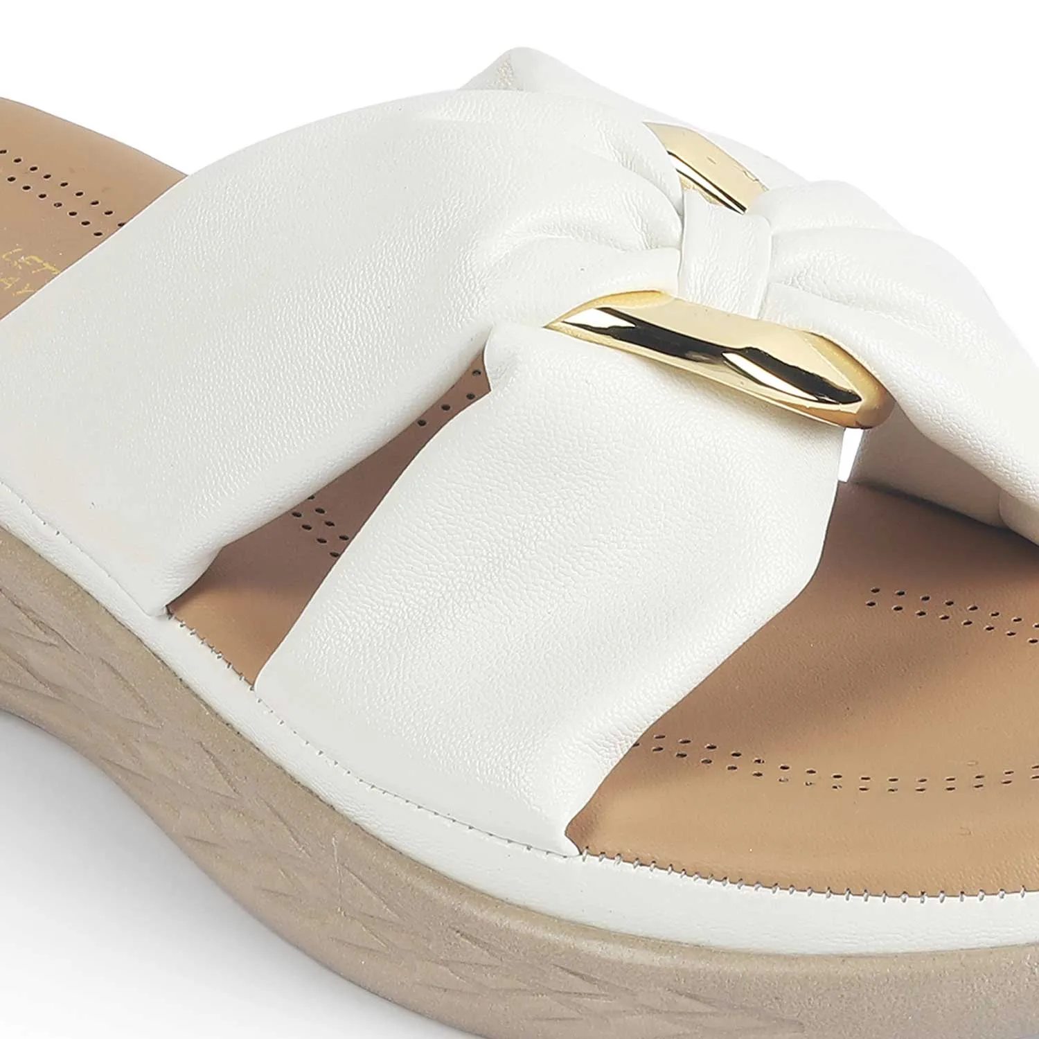 Tresmode Has White Women's Casual Wedge Sandals