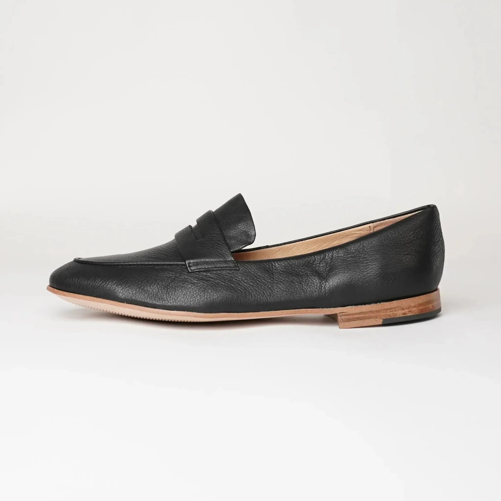 Ulani Black Leather Loafers