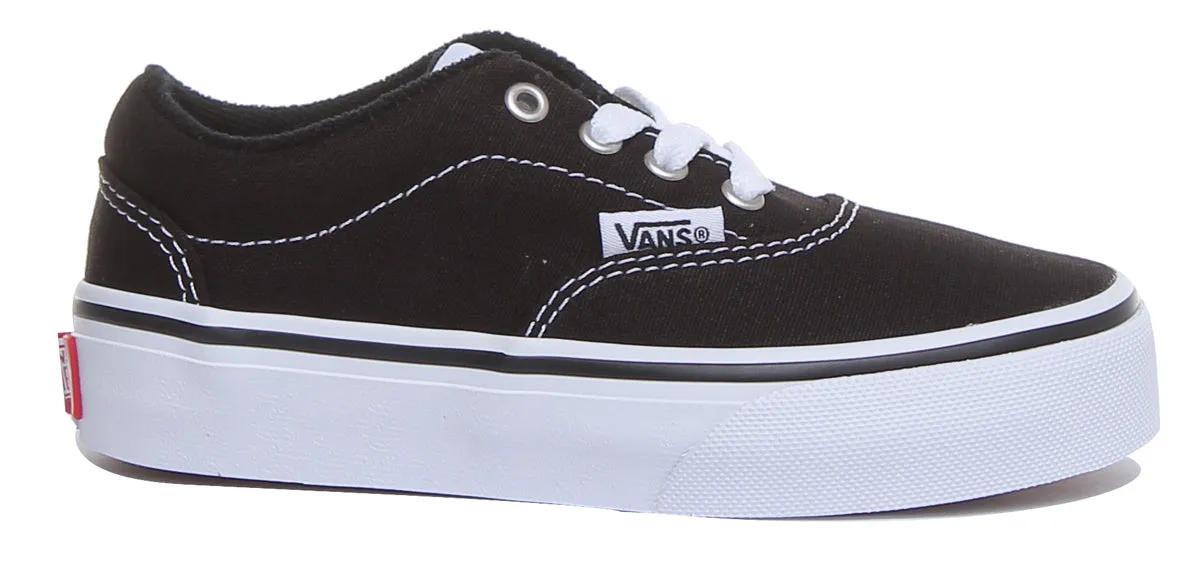 Vans Doheny Kids In Black White