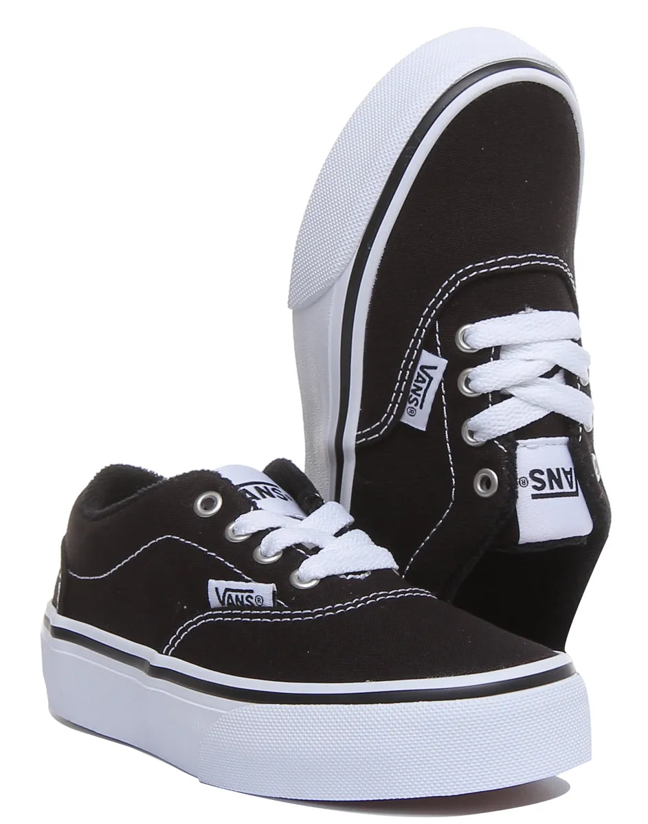 Vans Doheny Kids In Black White