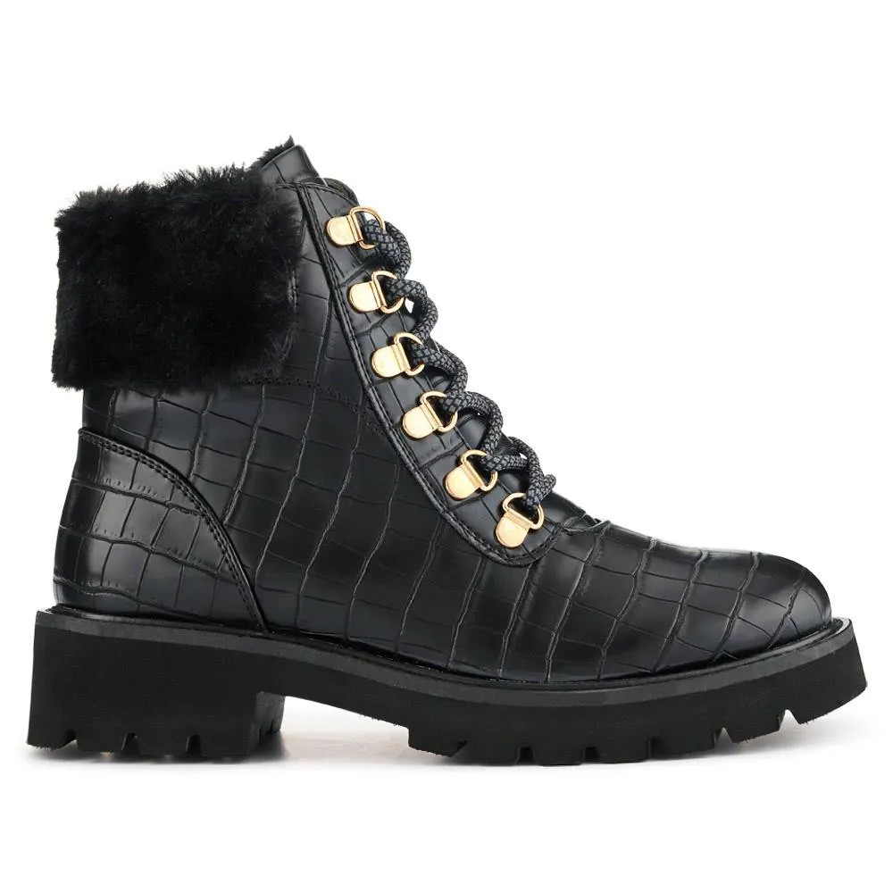 Warm Dual-Fasten Ankle Boots - WBINS40237 / 326 516