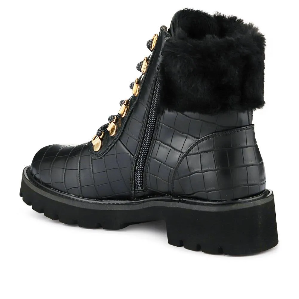 Warm Dual-Fasten Ankle Boots - WBINS40237 / 326 516