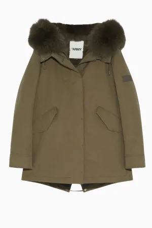 Yves Salomon Parka - Hunter Green